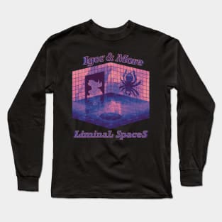 Igor & More Tarantula Liminal Spaces Purple Haze Long Sleeve T-Shirt